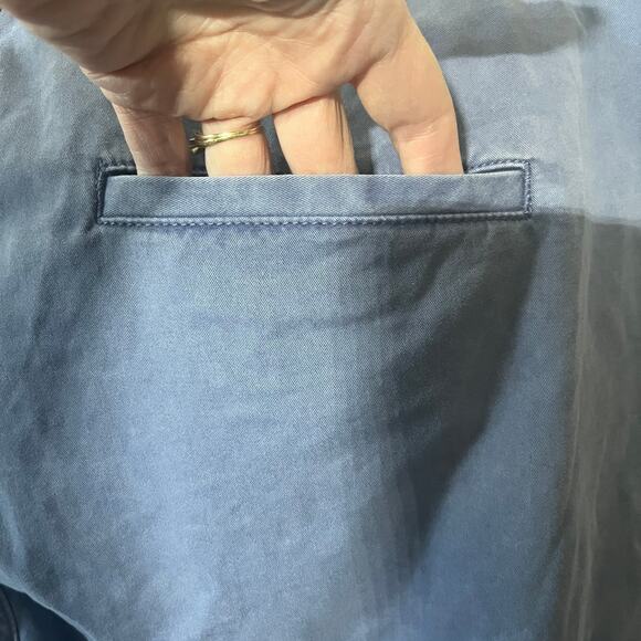 Gap Pants Stroight Cotton Washed Out Blue Hi Rise Chinos Khakis Casual Comfy 14T - Picture 4 of 6